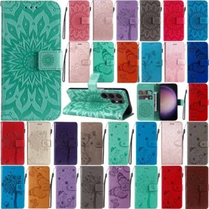 For Samsung S24 Ultra/S24 Plus/S24/S23 Plus Wallet Flip Leather Phone Case Cover - Picture 1 of 61