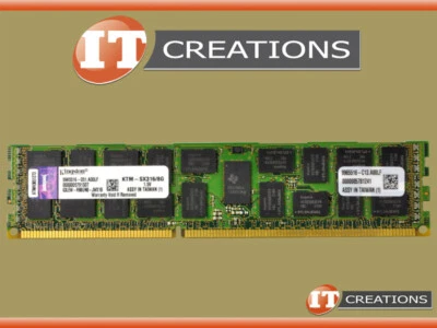 KINGSTON 8GB PC3-12800R DDR3-1600 REGISTERED ECC MEMORY MODULE KTM-SX316-8G - Image 1 of 2