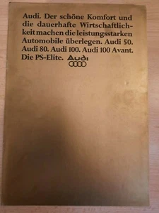 1978 AUDI 50, 80, 100, 100 AVANT car sales brochure, German text. 798/119.012.00 - Picture 1 of 7