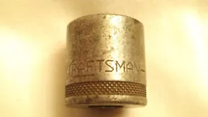 CRAFTSMAN VINTAGE -H- SERIES 11/16" X 3/8" DRIVE 12 POINT 7/8" TALL SOCKET. - Picture 1 of 6