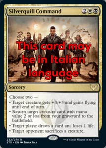 MTG SILVERQUILL COMMAND EXC - COMANDO DI PENNARGENTO - STX - MAGIC - Picture 1 of 1