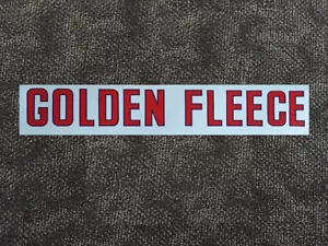 Golden Fleece 'text' small self-adhesive vinyl sticker for petrol bowser - Picture 1 of 2