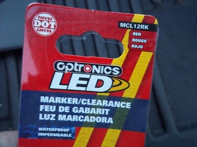 Luz lateral roja uniluz LED Optronics #MCL12RK Foto 1 de 2