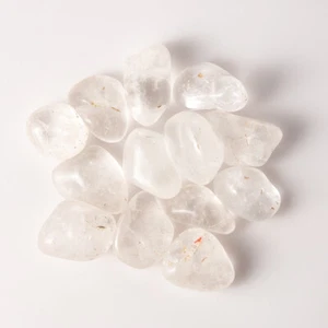 1/4 lb Tumbled Clear Quartz Gemstone Crystals 10-20 Stones Gem Rock Specimens - Bild 1 von 6