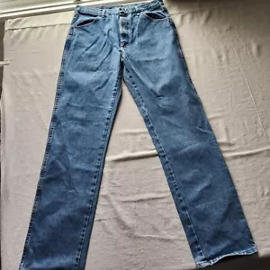 Jeans Rustler Wrangler uomo 36x36 blu denim regular fit gamba dritta nuovo - Foto 1 di 14