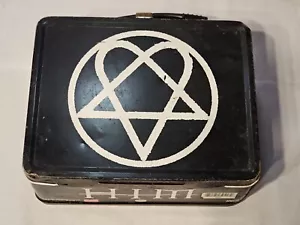 *RARE* HIM Metal Rock Band Heartagram Metal Lunch Box 2004 - Picture 1 of 9