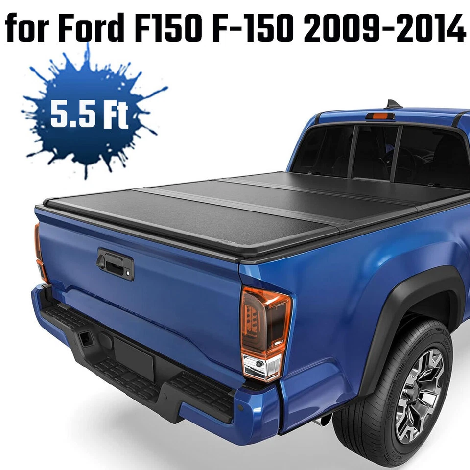 3-секционный жесткий тент для кузова пикапа Ford F150 F-150 X 2009-2014 годов выпуска 5,5 фута - Изображение 1 из 4