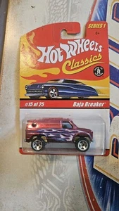 2005 Hot Wheels Classics Series 1 BAJA BREAKER Van #15 Pink Spectraflame NIP - Picture 1 of 3