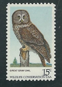 Scott # 1760. .15 Cent...Owls/Great Gray...10 Stamps...MNH - Picture 1 of 1