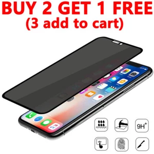 1-3 Pcs Screen Protector Privacy For iPhone 15 14 Plus 13 12 mini 11 Pro Max - Picture 1 of 8