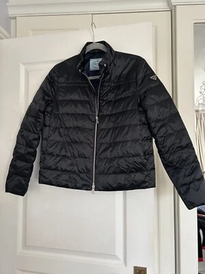 Black Prada Cropped Puffer Jacket Size 38 - Image 1 of 4
