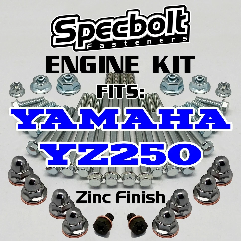 Kit de pernos de motor YZ250 para reconstrucción de sujetadores Yamaha YZ 250 Specbolt OE ZINC Foto 1 de 4