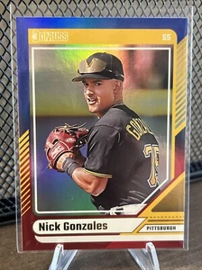 Nick Gonzales 2024 Panini Donruss Baseball Blue Red Foil #24 - Picture 1 of 2