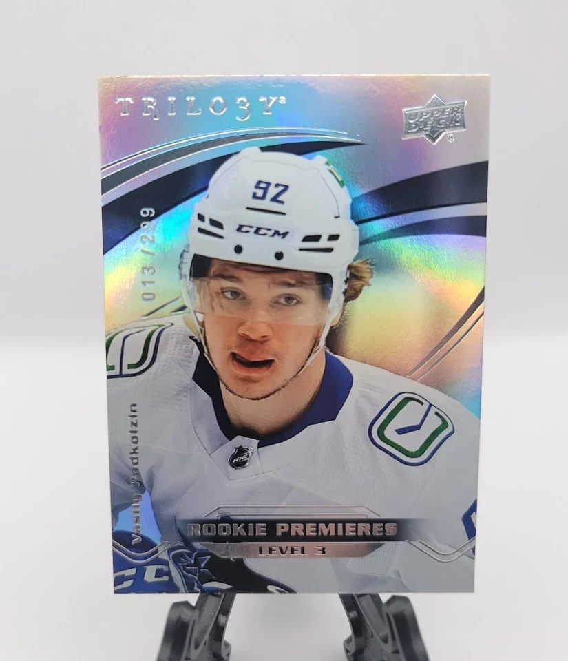 2021-22 UD Extended Series Trilogy Level 3 Vasily Podkolzin #/299 Canucks!!!🔥🔥 - Image 1 of 2