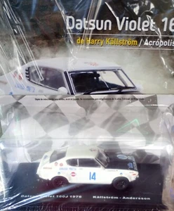 WRC OFICIAL DATSUN VIOLETA 160 J 1976 ACRÓPOLIS 1:43 COLECCIÓN RALLY SIN USAR - Imagen 1 de 3