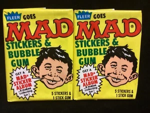 (2) FLEER GOES MAD 1983 SEALED WAX PACKS - Picture 1 of 2