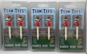 North Carolina State Wolfpack Golf Pro Rubber Head Tees, 6 Total Golf Tees ⛳ - Picture 1 of 3