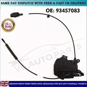 ORIGINAL RENAULT TRAFIC III TÜRSCHLOSS VORNE RECHTS 805021444R 93457083 - Bild 1 von 9