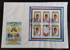 Lesotho FDC Birth Of Prince William Souvenir 1982 - Picture 1 of 1