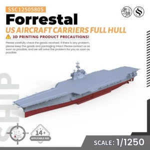 SSMODEL 1/1250 Kit Modelo Militar USN Forrestal Portaaviones CASCO COMPLETO - Imagen 1 de 4
