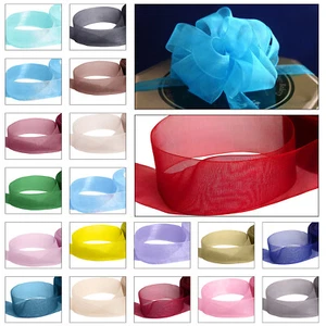 20M Organza Ribbon Sheer ribbon Christmas Gifts Wrap Floral Decorations - Picture 1 of 89