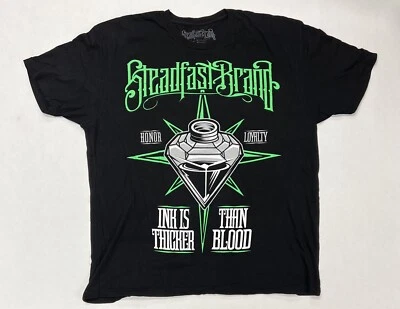 Steadfast Tattoo 2XL XXL Black T Shirt Ink - Image 1 of 4