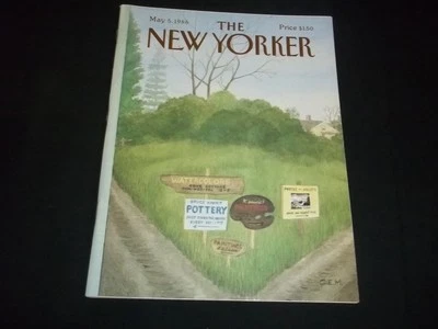 1986 MAY 5 NEW YORKER MAGAZINE - BEAUTIFUL FRONT COVER FOR FRAMING - C 748 - Imagem 1 de 2