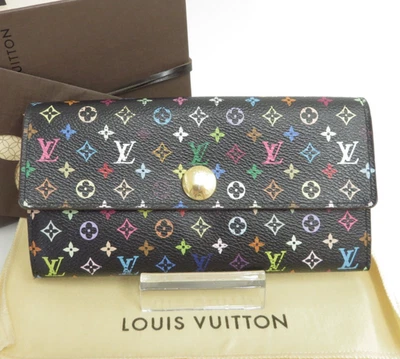 Authentic LOUIS VUITTON Monogram Multicolor Sarah Long Wallet S#47463 - Image 1 of 4