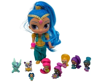 SHIMMER & SHINE Lot 6" Genie Doll + 7 Teenie Genies Pets Mattel Nickelodeon - Picture 1 of 7