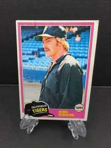 Kirk Gibson 1981 Topps #315 Rookie Detroit Tigers piega anteriore - Foto 1 di 2