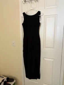 Vintage Gunne Sax Jessica McClintock Evening Gown Maxi Dress Black Sz 5/6 - Picture 1 of 9