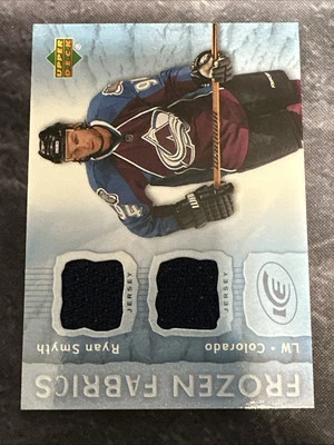 2007-08 Upper Deck Ice Frozen Fabrics FF-RS Ryan Smyth Colorado Avalanche - Image 1 of 2