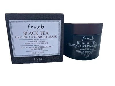Mascarilla reafirmante para pasar la noche de té negro fresco 100 ml 3,3 oz sello roto nuevo Foto 1 de 2