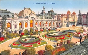 LE CASINO MONTE CARLO MONACO POSTCARD c.1920'S LEVY & NEURDEIN ADIA 4 - Foto 1 di 2