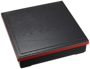 Caja Bento, Divisor Shokado DX 7.5, Llanta Negra, Vermilion W22.5 D22.5 H6cm - Imagen 1 de 2