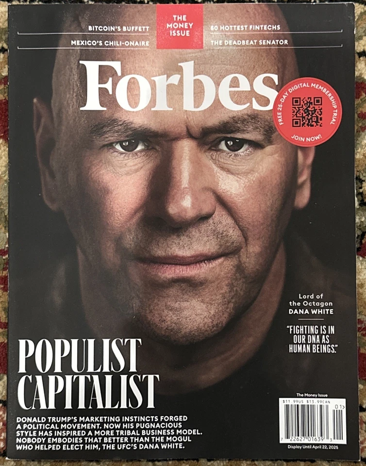 Forbes Magazine February March 2025 Populist Capitalist Dana White - Image 1 of 1