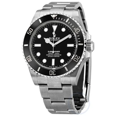 Reloj Rolex Submariner automático cronómetro esfera negra para hombre 124060BKSO Foto 1 de 4