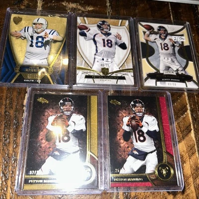 批量 5 张 Peyton Manning #d CardsTriple Threads /50 /99 Supreme /50 /62 /75 名堂!! — 第 1/4 张图片