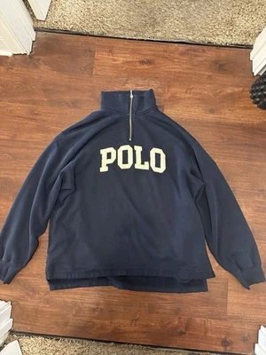 Rare Vintage 90s Polo Ralph Lauren 1/4 Zip Size Large! - Image 1 of 4