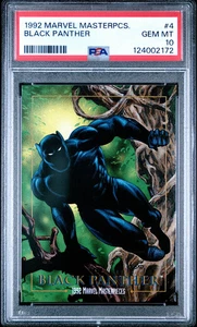 1992 Marvel Masterpieces #4 Black Panther - PSA 10 Gem Mint - Freshly Graded! - Picture 1 of 2