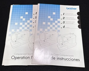 2 Brother Computerized Sewing Machine Manuals Eng XC8835-221 885-S33/S34/S36/S37 - Picture 1 of 7