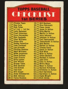 Topps Baseball #4 1972 - Primera serie lista de verificación: 1-132 72-001 - Imagen 1 de 2