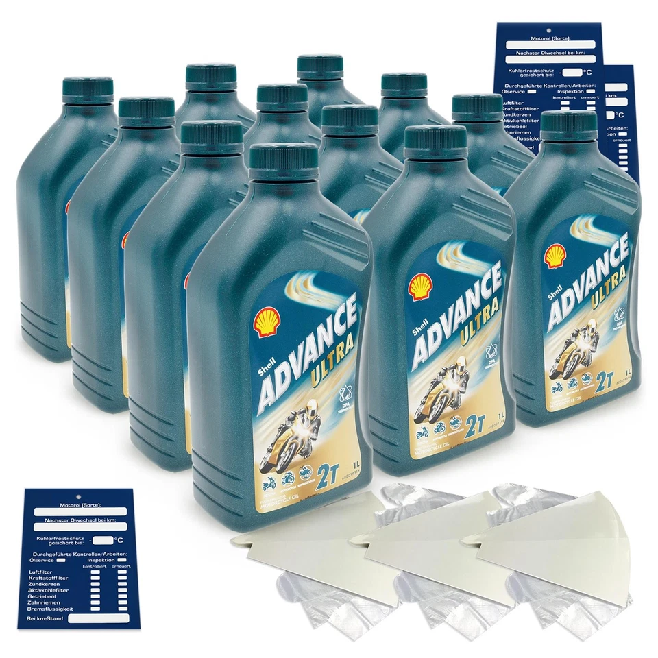 1 Liter Shell Advance Ultra 2t- 2takt Motorräder Roller und Snowscooter