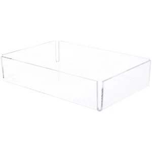 Plymor Clear Acrylic Open Corner Merchandise Tray, 8.25" W x 12.25" D x 2.625" H - Picture 1 of 1