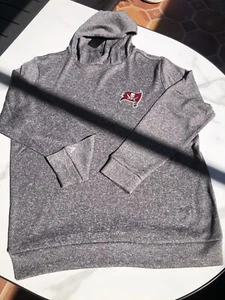 Antigua TAMPA BAY BUCCANEERS LARGE GRAY SWEATSHIRT HOODIE NEW W/ TAGS Large - Picture 1 of 7