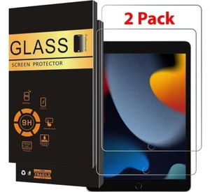 {2-Pack} Protector de Pantalla de Vidrio Templado Transparente HD para iPad 10.2 7a 8a Generación - Imagen 1 de 5