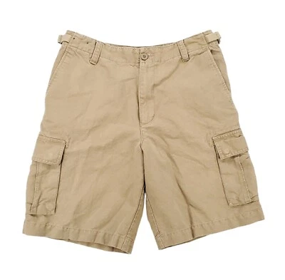 Pantalones Cortos Carga Merona Para Hombres 30 Caqui Senderismo Caminar Aire Libre Informales Lino Algodón Foto 1 de 4