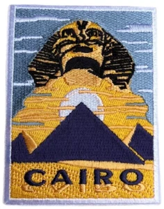 Kairo Ägypten Aufnäher (3,5") Bügelbild Abzeichen Große Pyramiden Sphinx Gize... - Bild 1 von 3