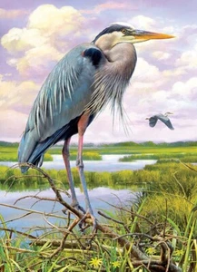 Cobble Hill Heron 1000 Piece Jigsaw Puzzle By Greg Giordano - Picture 1 of 2