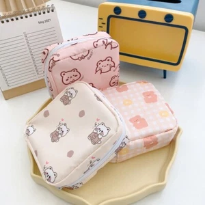 Nylon Sanitary Napkin Bag Kawaii Monthly Bag Card Lipstick Earphone - Picture 1 of 10
